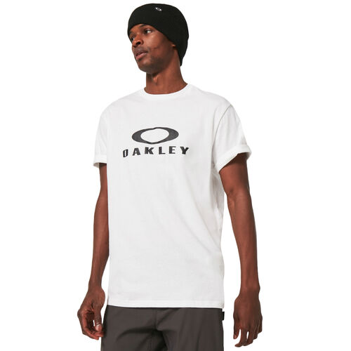 Camiseta Blanca Oakley O Bark 2.0 White de Corte Estándar y Estilo Atemporal S