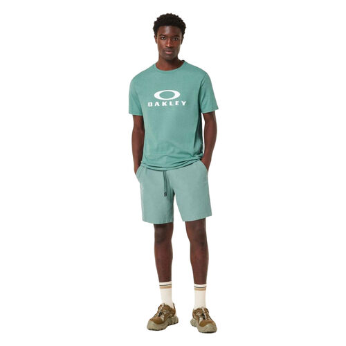 Camiseta Verde Agua Oakley O Bark 2.0 Dark Pacific de Corte Estándar y Estilo Atemporal S