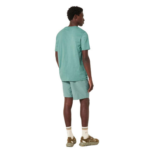 Camiseta Verde Agua Oakley O Bark 2.0 Dark Pacific de Corte Estándar y Estilo Atemporal S