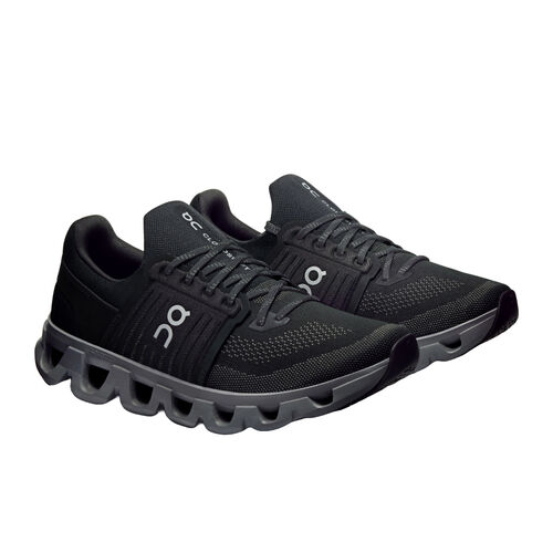 Zapatillas Negras On Running Cloudswift 4 AD Black/Rock Con Malla Traspirable 42