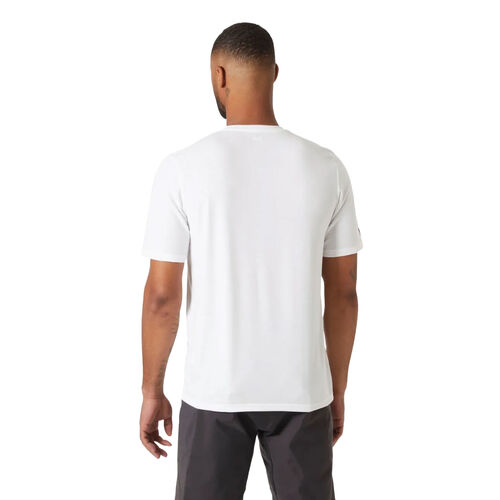 Camiseta Blanca Helly Hansen HP Race Sailing T-shirt White de Estilo Suave y Tenue S
