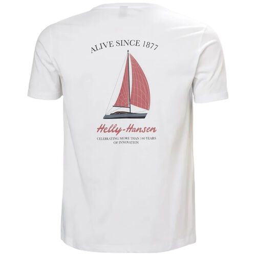 Camiseta Blanca Helly Hansen Shoreline T-shirt 3.0 White de Estilo Marinero S