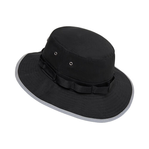 Gorro Negro Oakley Field Boonie Hat Blackout con Cordón Ajustable 