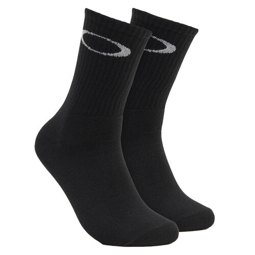 Calcetines Negros Oakley Ellipse Crew Sock Blackout por Encima del Tobillo 43/46