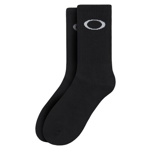 Calcetines Negros Oakley Ellipse Crew Sock Blackout por Encima del Tobillo 43/46