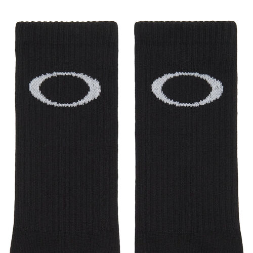 Calcetines Negros Oakley Ellipse Crew Sock Blackout por Encima del Tobillo 43/46