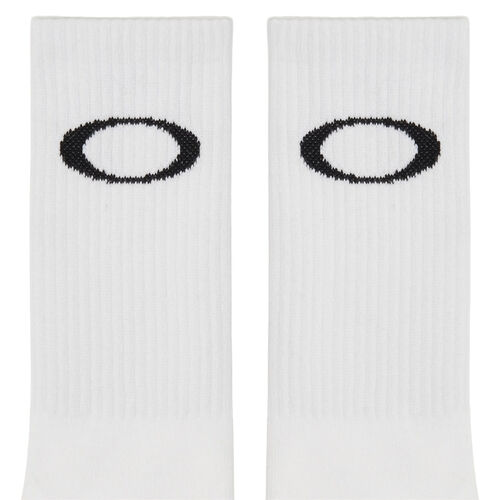 Calcetines Blancos Oakley Ellipse Crew Sock White por Encima del Tobillo 43/46
