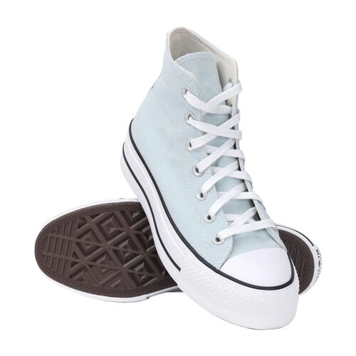 Zapatillas Converse Azules de Plataforma Chuck Taylor All Star Platform Cómoda y Versátil AZUL 36