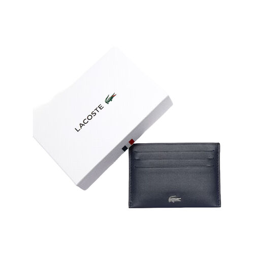 Tarjetero Azul Marino de Piel FG Lacoste