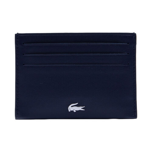 Tarjetero Azul Marino de Piel FG Lacoste