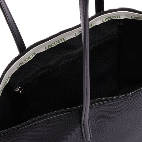 Bolso Negro Lacoste Tote L.12.12 Concept Grande Black