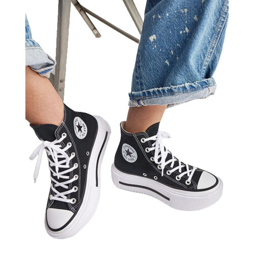 Zapatillas Negras Converse Chuck Taylor All Star Lift Double Stack 36
