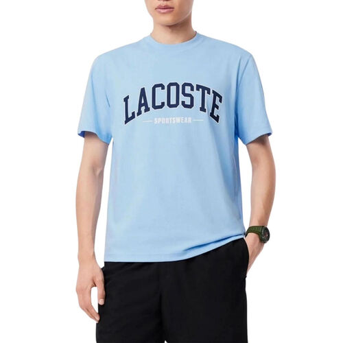 Camiseta Azul Lacoste Sportswear Suave y Cómoda S