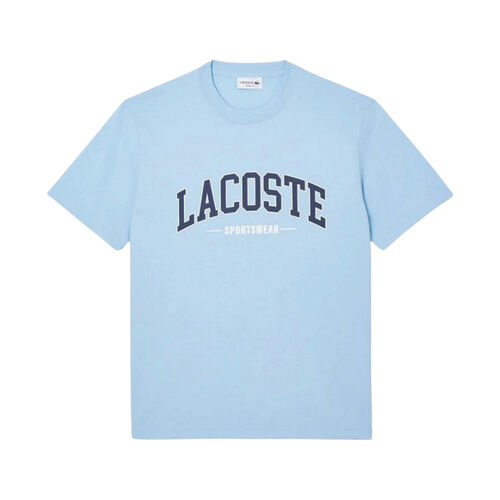 Camiseta Azul Lacoste Sportswear Suave y Cómoda S