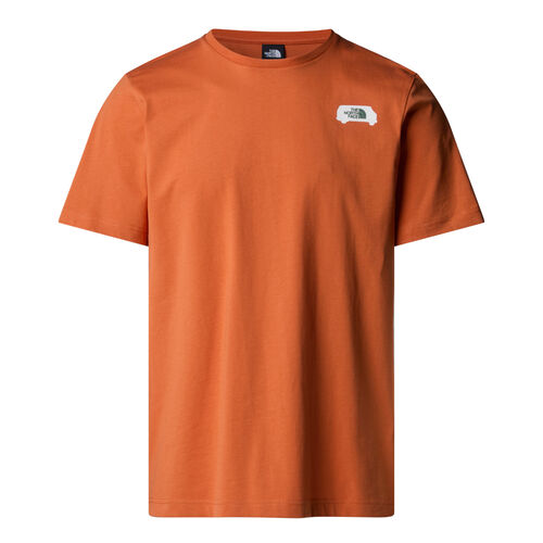 Camiseta Naranja The North Face con estampado gráfico Outdoor Iron Bronze S