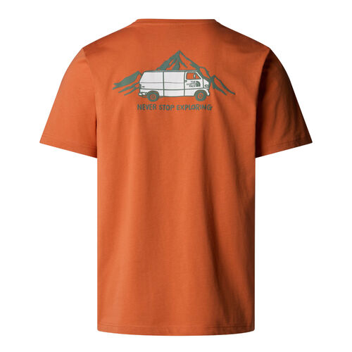 Camiseta Naranja The North Face con estampado gráfico Outdoor Iron Bronze S