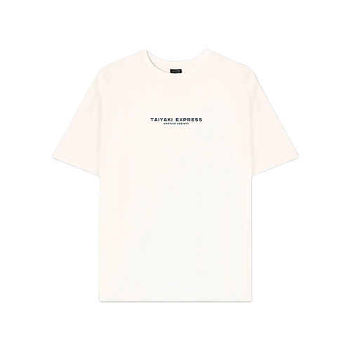 Camiseta Beige Kaotiko Organic Cotton Taiyaki Ivory de Corte Regular S