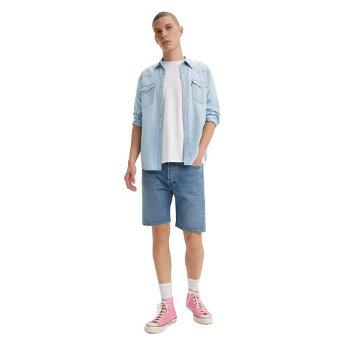 Bermudas Vaqueras Levis 501 Original Shorts On Battery Short 29