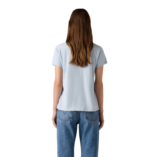 Camiseta Azul Levis Skyway Básica,  Cómoda y Versátil con Logo Pequeño XXS
