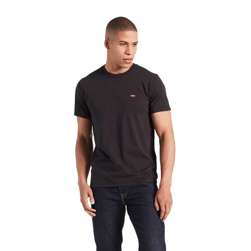 Camiseta Negra Levis Housemark Original Mineral Black con Logotipo Pequeño XS