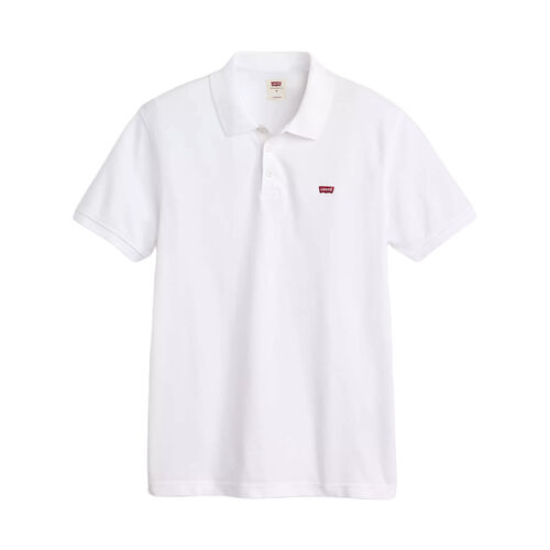 Polo Blanco Levis Housemark White Versátil, Elegante y Holgado S