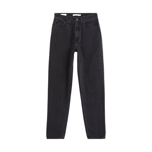 Pantalones Negros Levis  Jean Mom De Los 80 Stonewash de Corte Relajado W25L28