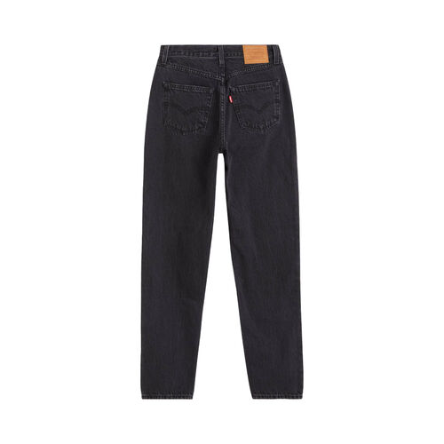 Pantalones Negros Levis  Jean Mom De Los 80 Stonewash de Corte Relajado W25L28