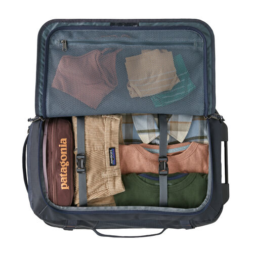 Maleta Gris Patagonia Black Hole® Wheeled Duffel 40L Smolder Blue para Viajes Intensos