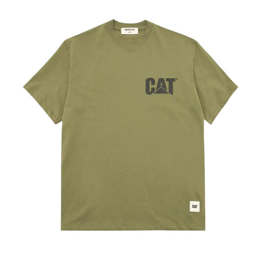 Camiseta Verde Cat 4 Tonal Logo Capulet Olive T-Shirt Workwear S