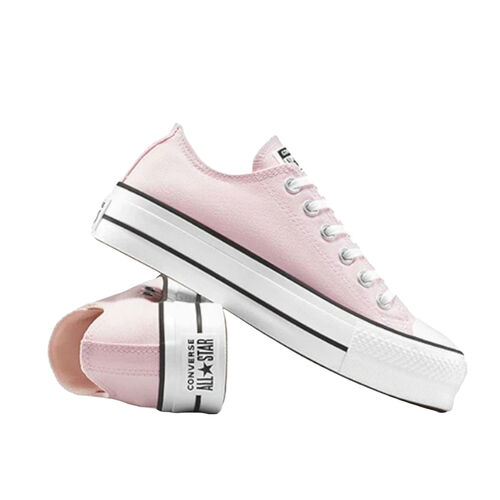 Zapatillas Rosas Converse Chuck Taylor All Star Lift Ox Sugar Platform Baja Lona 36
