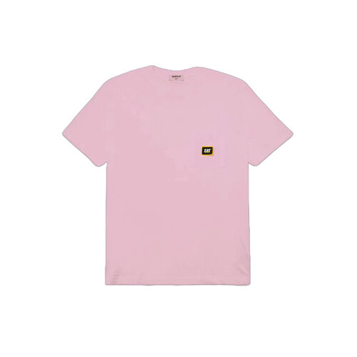 Camiseta Rosa Cat Silicon Logo T-Shirt Bone Con Bolsillo Oversized S