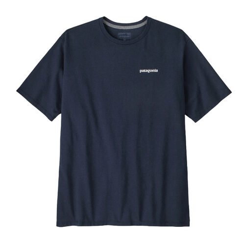 Camiseta Azul Marino Patagonia P-6 Logo Responsibili-Tee New Navy con Gráfico Clásico XL