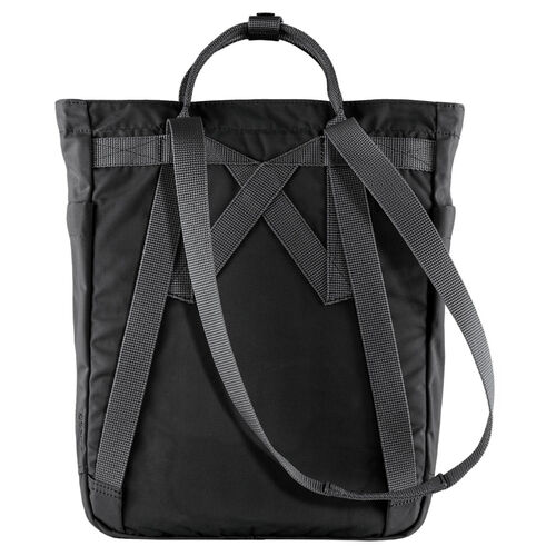 Mochila Negra Fjallraven Kånken Totepack Black Ligera y Versátil 