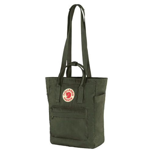 Mochila Verde Fjallraven Kånken Totepack Deep Forest Ligera y Versátil 