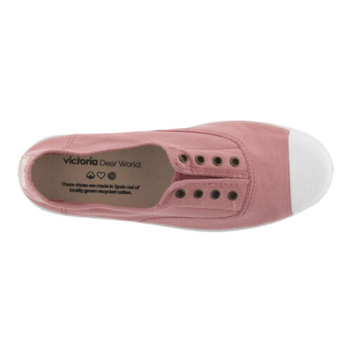Zapatillas Rosas Victoria Inglesa Lona Drec Elástico Nude Cómodas y Ligeras 37