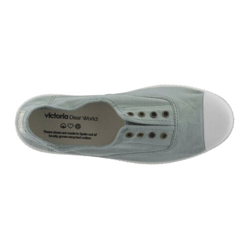 Zapatillas Verde Victoria Inglesa Lona Drec Elástico Jade Cómodas y Ligeras 36