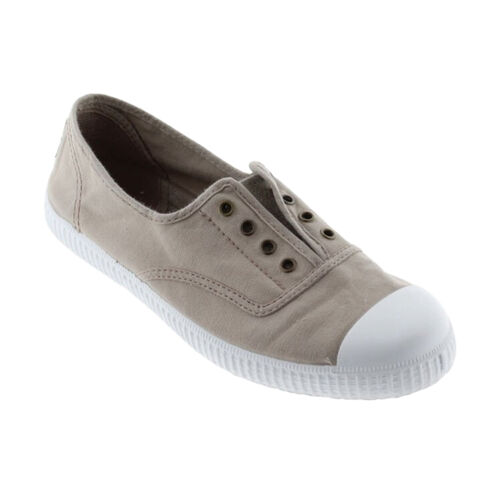 Zapatillas Beige Victoria Inglesa Lona Drec Elástico Cómodas y Ligeras 36