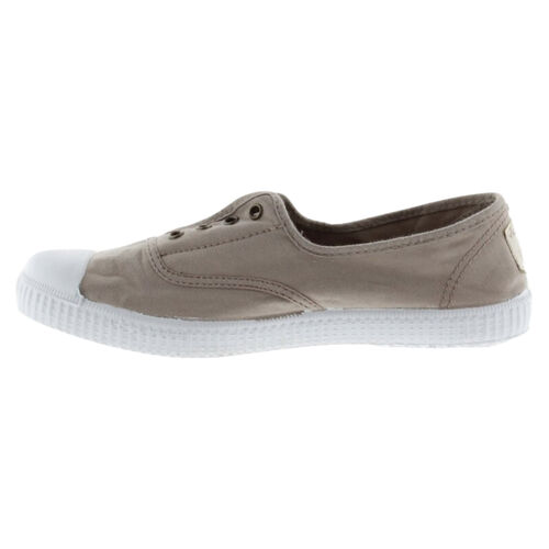 Zapatillas Beige Victoria Inglesa Lona Drec Elástico Cómodas y Ligeras 36