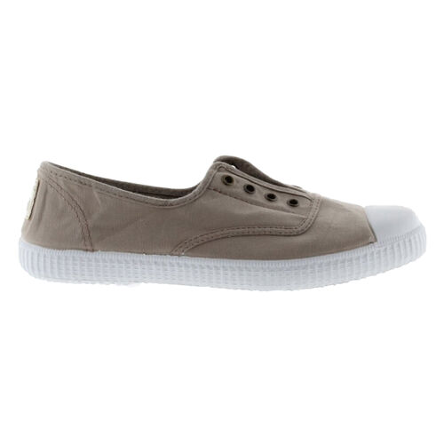 Zapatillas Beige Victoria Inglesa Lona Drec Elástico Cómodas y Ligeras 36