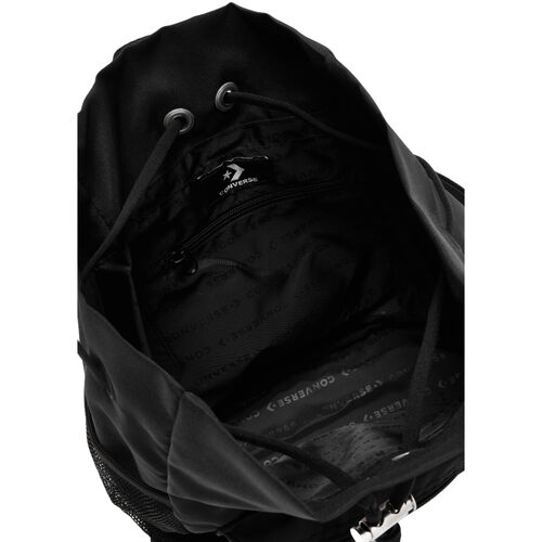 Mochila Negra Converse Go Lo Cinched Bucket Bag Black Ligera y Versátil 
