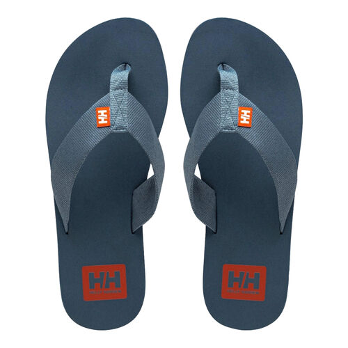 Chanclas Azul Marino Helly Hansen Logo Sandals 2.0 Washed Navy Flexible con Plantilla de Espuma 42.5