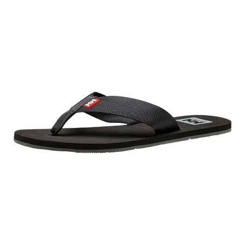 Chanclas Negras Helly Hansen Logo Sandals 2.0 Black Flexible con Plantilla de Espuma 42.5
