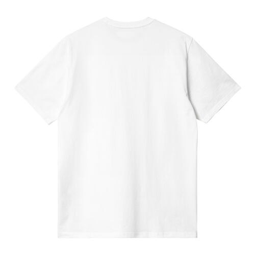 Camiseta Blanca Carhartt Pocket Heart T-Shirt White Red de Corte Holgado S