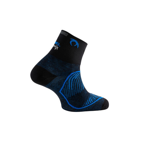 Calcetines Lurbel Race Three Negro - Azul Royal 36/38