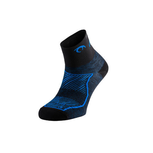 Calcetines Lurbel Race Three Negro - Azul Royal 36/38