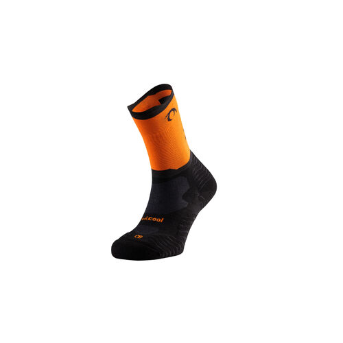 Calcetines Lurbel Rise Five Negro - Naranja 36/38