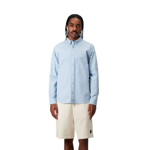 Camisa Carhartt Azul Bolton Shirt Air Sky Clásica Abotonada S