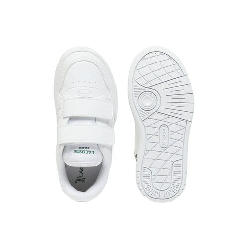 Zapatillas Blancas Lacoste T-Clip Set bebé White con Velcro 23