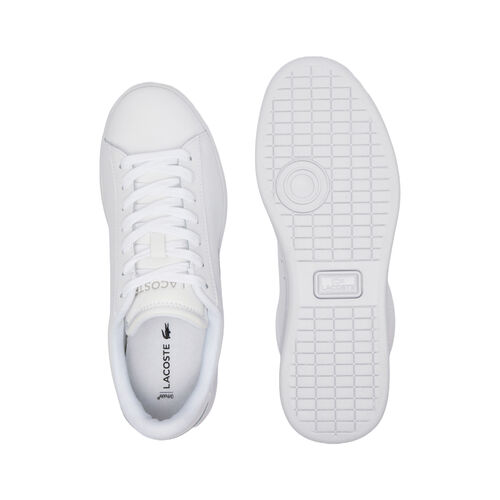 Zapatillas Blancas Lacoste Carnaby Set de Piel Clásica y Elegante 36