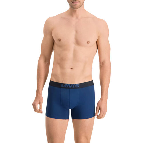 Pack de 2 Calzoncillos Boxer Levis Dark Blue de Algodón Elástico S